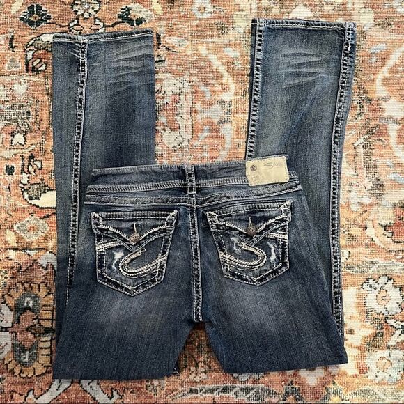 Silver Jeans Suki Mid Slim Boot 28 W 33 L - Picture 1 of 11